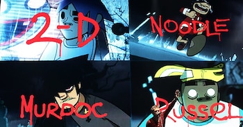 Los personajes de Gorillaz