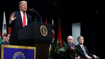 Donald Trump en Quantico, Virginia