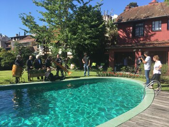 El backstage de la producción de fotos para GENTE-