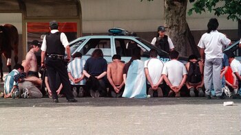 Durante los operativos policiales, cientos