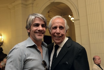 Don Julio con su yerno. Foto: GENTE