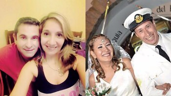 Izquierda: Marcela y Hernán en