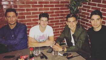 Mauro Dybala (izquierda) viajó a