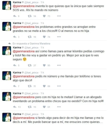 Karina empezó la guerra por