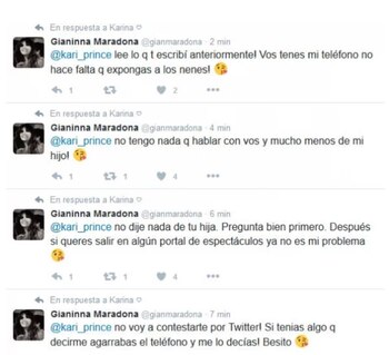 Gianinna le respondió a la