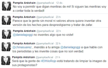 El descargo de la modelo