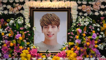 El retrato del cantante de