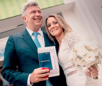 Mauricio D´Alessando y Mariana Gallego.