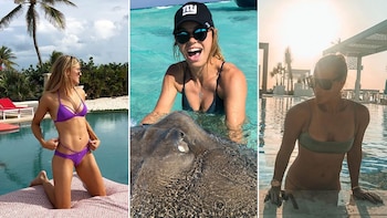 Genie Bouchard, Carolina Wozniacki y