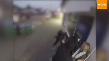 Cuando los delincuentes la sorprendieron