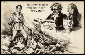 Postal que resalta las figuras