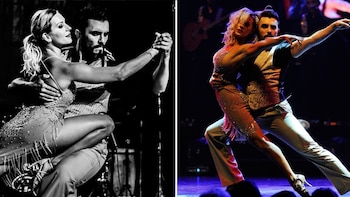 Noelia Marzol bailando con Fernando