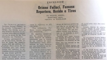 Un artículo del diario Excelsior