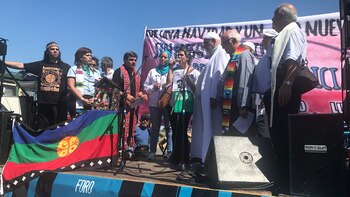 El acto por los dirigentes