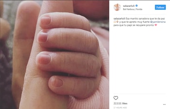 Luciana Salazar mostró las manitos