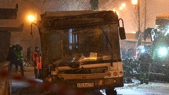 El autobús es retirado de