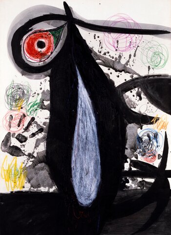 Femme personnage, oiseau / mujer