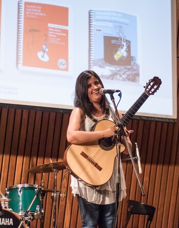 Fátima Garro en la presentación