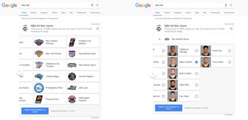 Colocando “NBA Vote” se abrirá