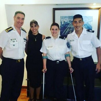 Los policías bonaerenses Lucrecia Yudati