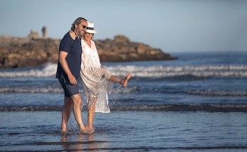 Caminata por la playa. Fotos: