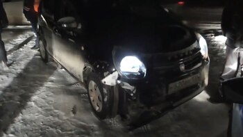 Así quedó el auto que