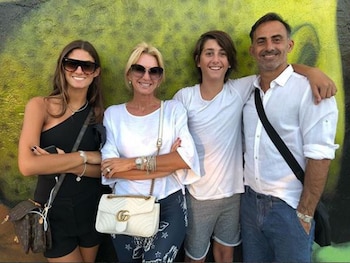 Lola, Yanina, Dieguito y Diego