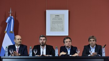 Federico Sturzenegger, Marcos Peña, Nicolás