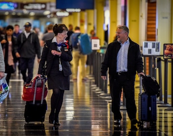 La asistente de vuelo Bette