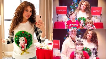 Las imágenes que compartió Thalia