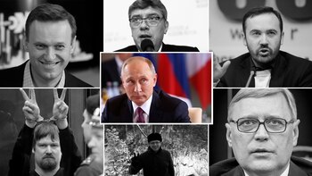 Vladimir Putin y algunos de