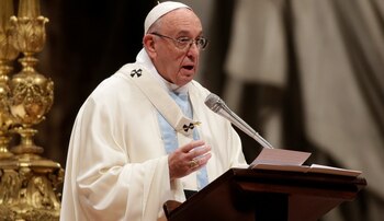 El Papa pronunció la homilía en la basílica de San Pedro