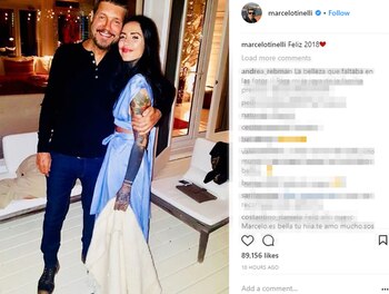 Marcelo Tinelli con su hija Candelaria