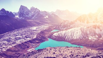 Vista de los lagos de