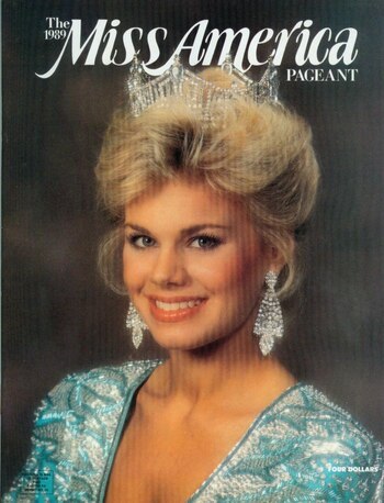Gretchen Carlson en la portada del Programa de Miss América de 1990