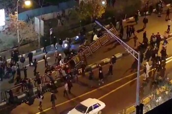 Manifestantes en Teherán (AFP)