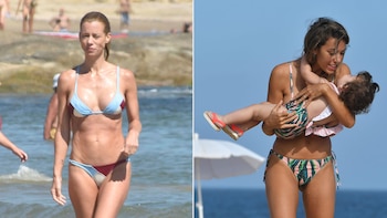 Nicole Neumann y Floppy Tesouro,