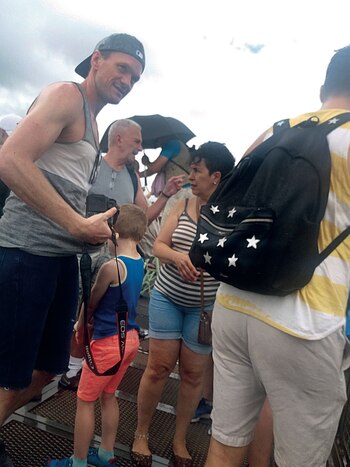 Neil en las pasarelas de