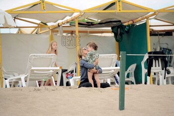 Sabrina con Fausto. Foto: Diego