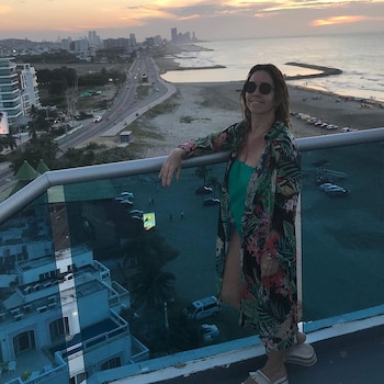 La periodista descansa en Colombia.