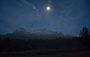 El volcán Iztaccihuatl (Isaac Gomez/INAH via