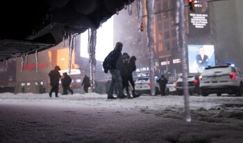 El Times Square amaneció con