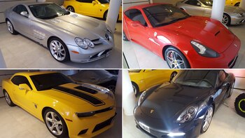 Los autos secuestrados a Balcedo