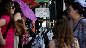 Una protesta de investigadores y