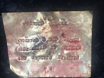 La amenaza grabada en una