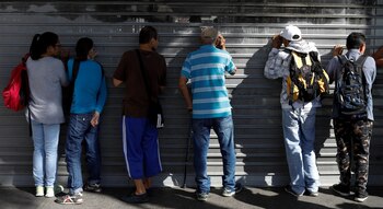 Las personas llegaron desde antes