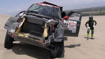 Así quedó el coche de