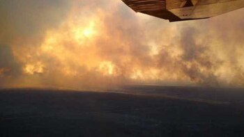 Incendios en La Pampa (Gentileza:
