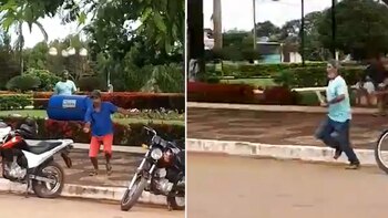 El hombre que inició la pelea terminó gravemente herido