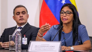 Delcy Rodriguez y Tareck William